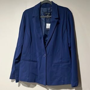 Ashley Stewart knit blazer-Blue